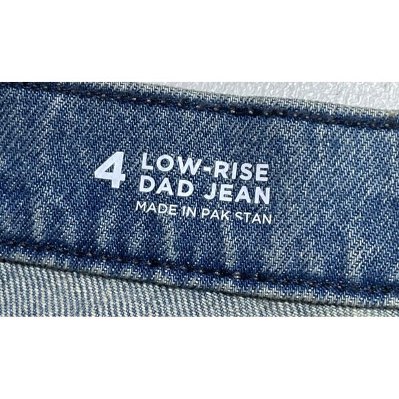 Arizona Jean Co. Womens Size 4 Low-Rise Dad Jeans Light Wash Denim - Picture 7 of 9